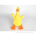 yellow duck chewing plush dog toy with sound